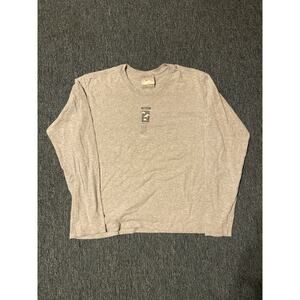 VTG Nike Rare Weather Forecast Long Sleeve T-Shirt Mens Small Gray Black Y2K